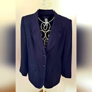Vintage Sag Harbor Black Blazer Jacket, Size 14.